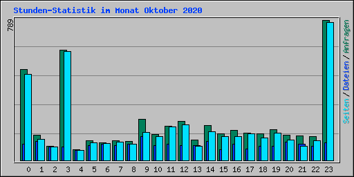 Stunden-Statistik im Monat Oktober 2020