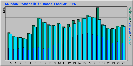 Stunden-Statistik im Monat Februar 2026