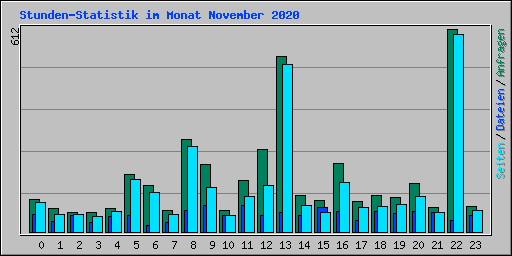 Stunden-Statistik im Monat November 2020