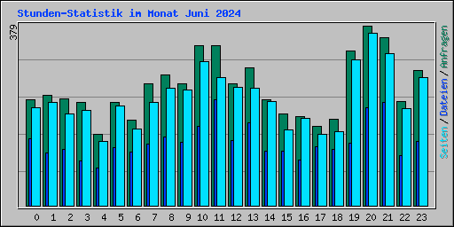 Stunden-Statistik im Monat Juni 2024