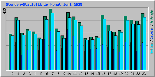 Stunden-Statistik im Monat Juni 2025