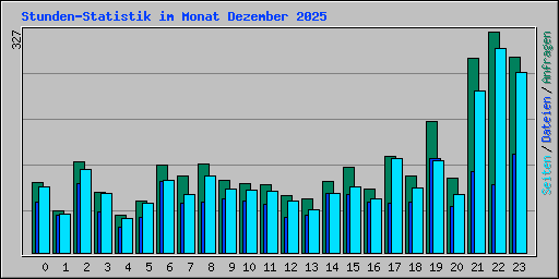 Stunden-Statistik im Monat Dezember 2025