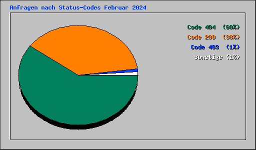 Anfragen nach Status-Codes Februar 2024